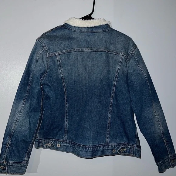NWT Lucky Brand Fleece Lined Denim Jacket - Picture 7 of 8